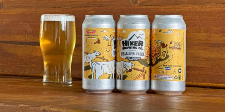 El Nino beer by Hiker Brewing and Charleys Creek