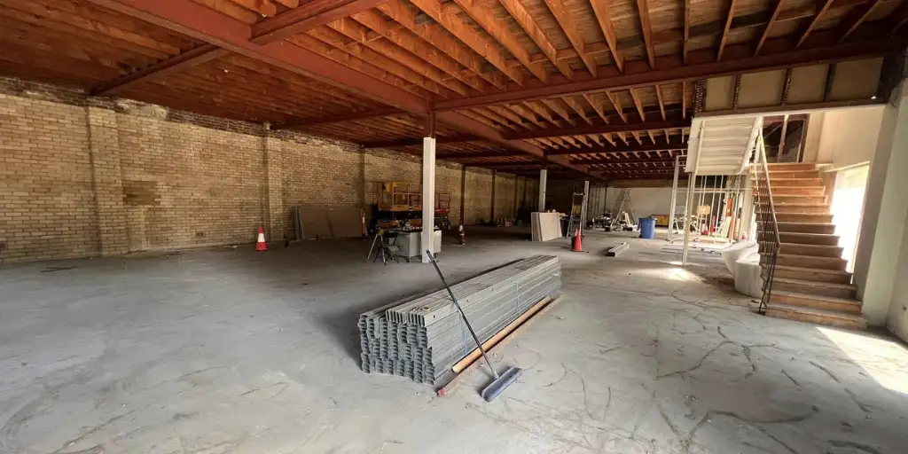 Pickled Monkey Brewing's interior venue construction progress