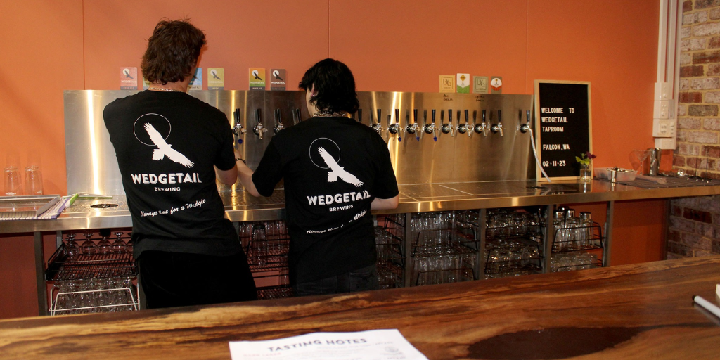 Staff at Wedgetail Brewing