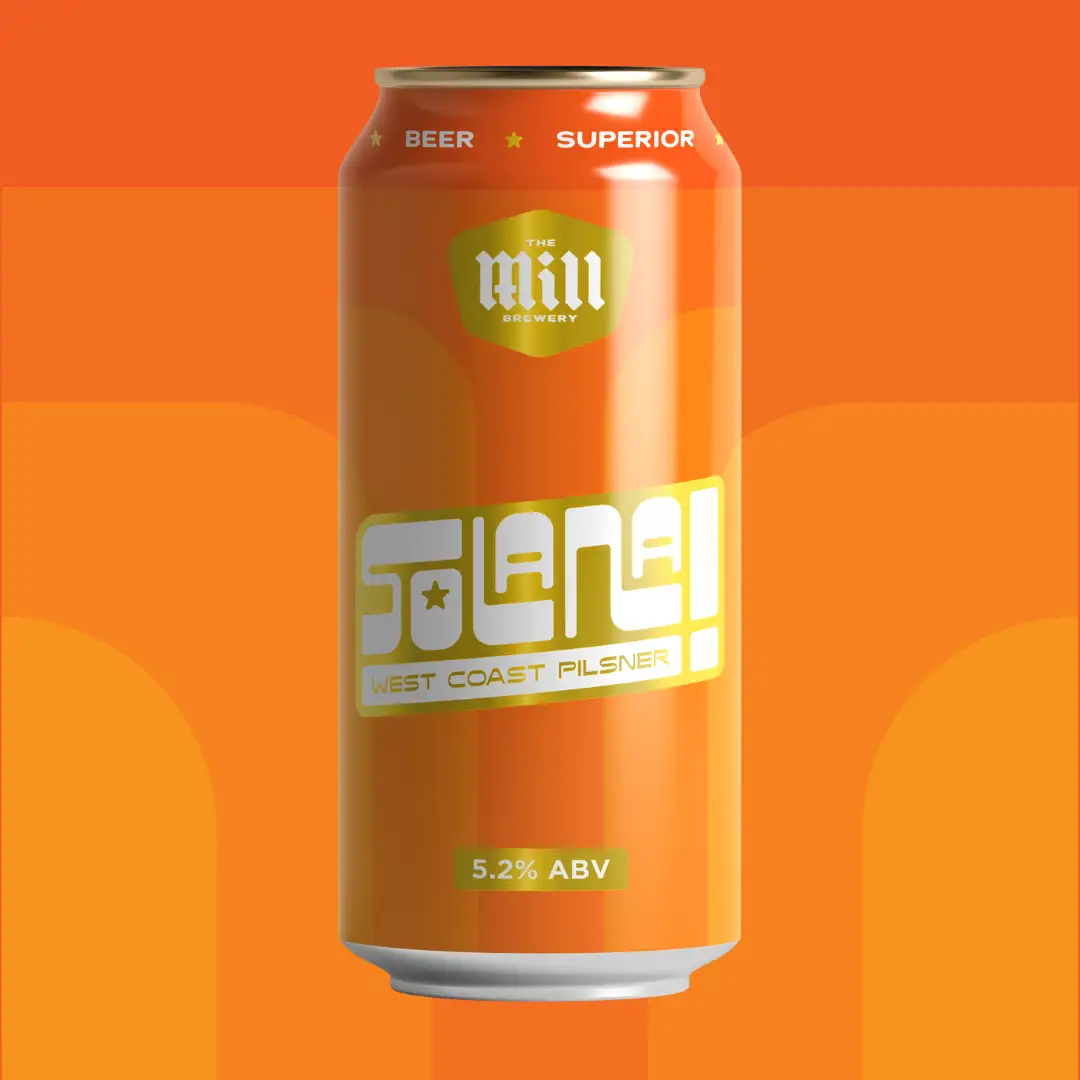 Can of Solana West Coast Pilsner by The Mill Brewery