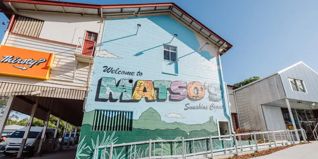 Exterior of Matso's Brewery's new Sunshine Coast venue