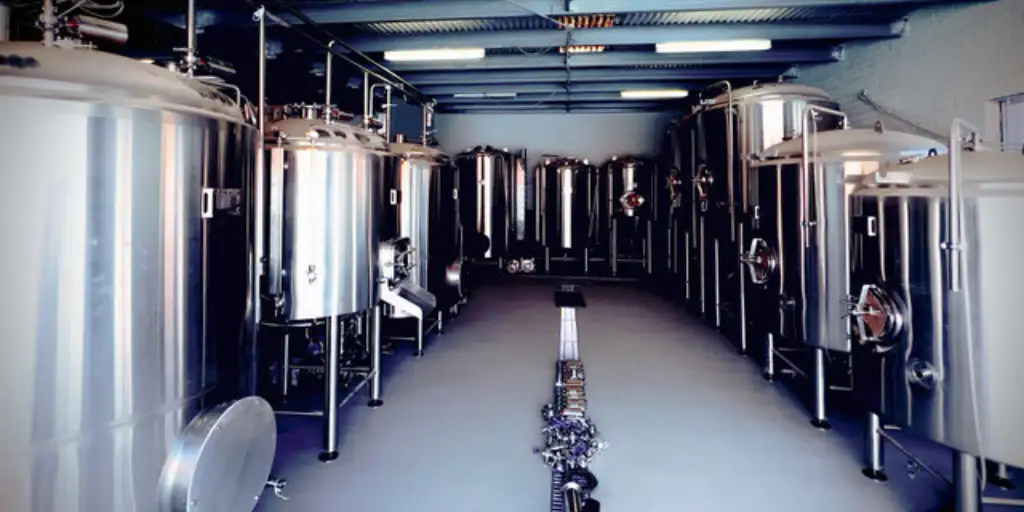 Pacific Ocean Brewing's tanks