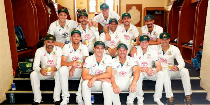 Australian Men's Cricket Team enjoying HOWZAT Hazy Pale Ale.