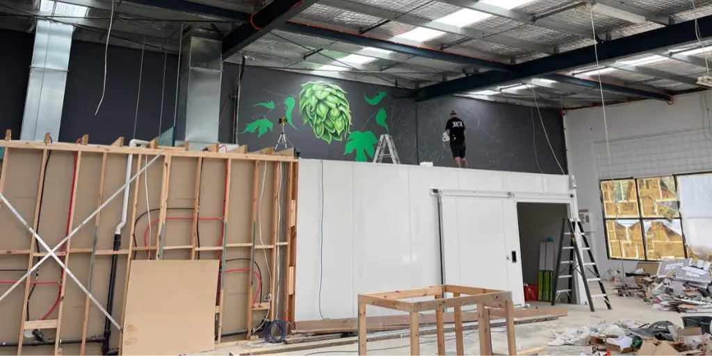 Interior of Smart Brothers Brewing's venue