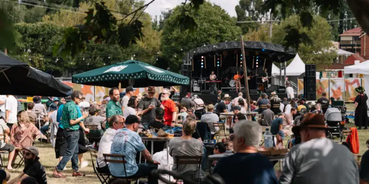 People sitting at The High Country Hop 2023