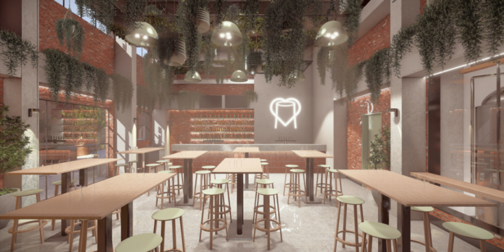 Interior visualisation of Brewmanity's new brewery bar